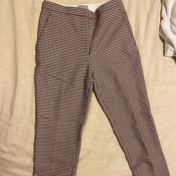 H&M dogtooth pattern cigarette trouser | Size 4 - Picture 2 of 4